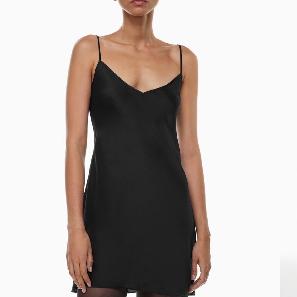 Wilfred Black Slip Dress